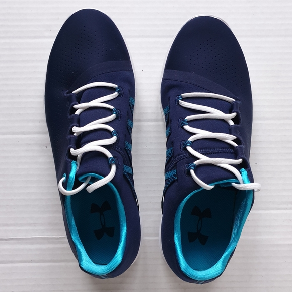Under Armour Wm's Street Precision  Midnight Navy Low Top Lace-Up Sneakers 8.5 - Picture 6 of 16